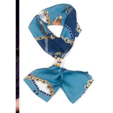 Syal Mini Scraf Leher Kepala Rambut Bahan Silk Immitation Wanita Korean Style / Scraf Leher Dekorasi Tas Aksesoris