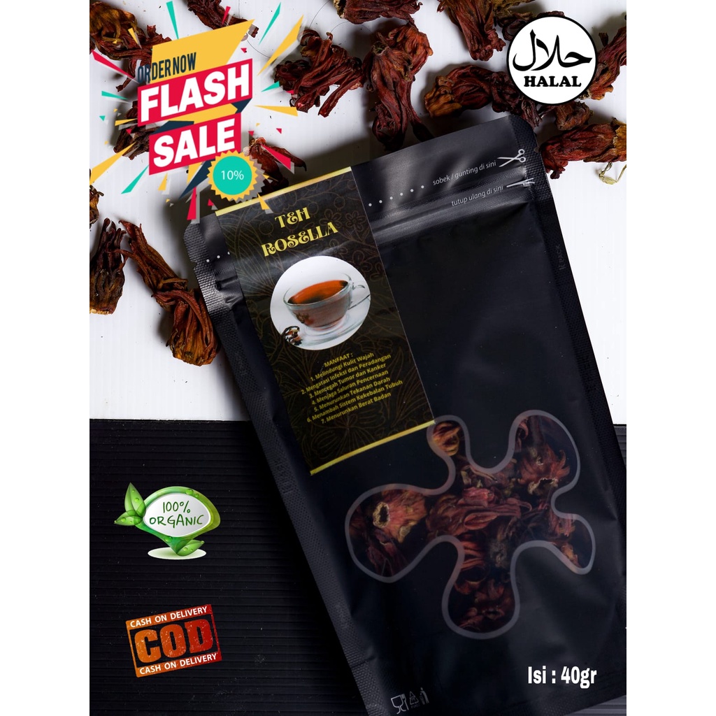 

Teh Rosella Merah / Hibiscus tea / teh pelangsing / teh rusella original / teh rosella terlaris / teh herbal / teh diet / teh pembakar lemak / pelangsing alami / pelangsing herbal