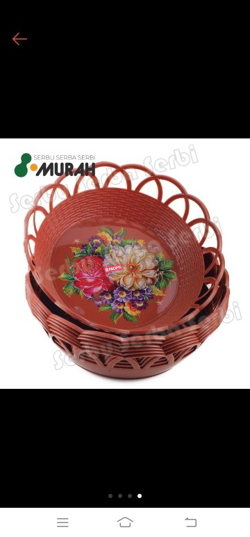 Serbu Murah - Piring Buah / Mangkok Buah / Wadah Buah Tempat Buah Serbaguna - Tempat Buah Plastik