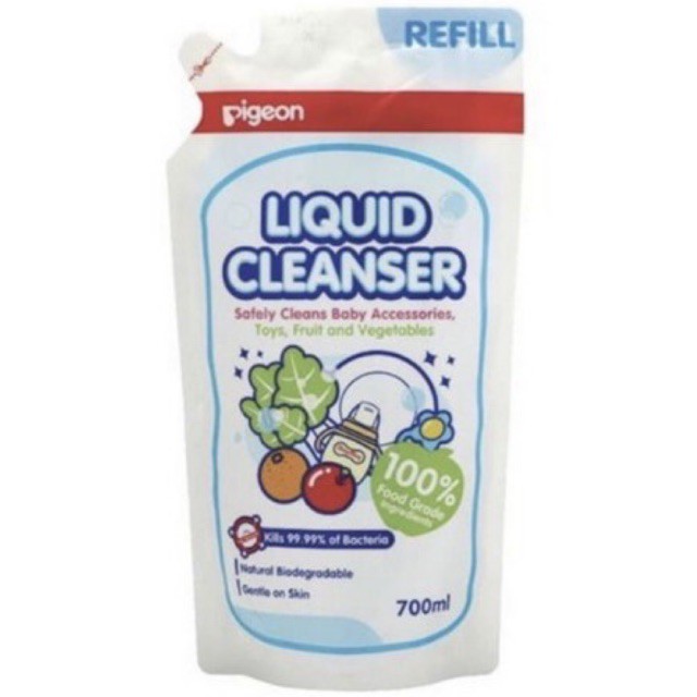 Pigeon Liquid Cleanser Refill 700ml - Sabun Cuci Botol Bayi Food Grade