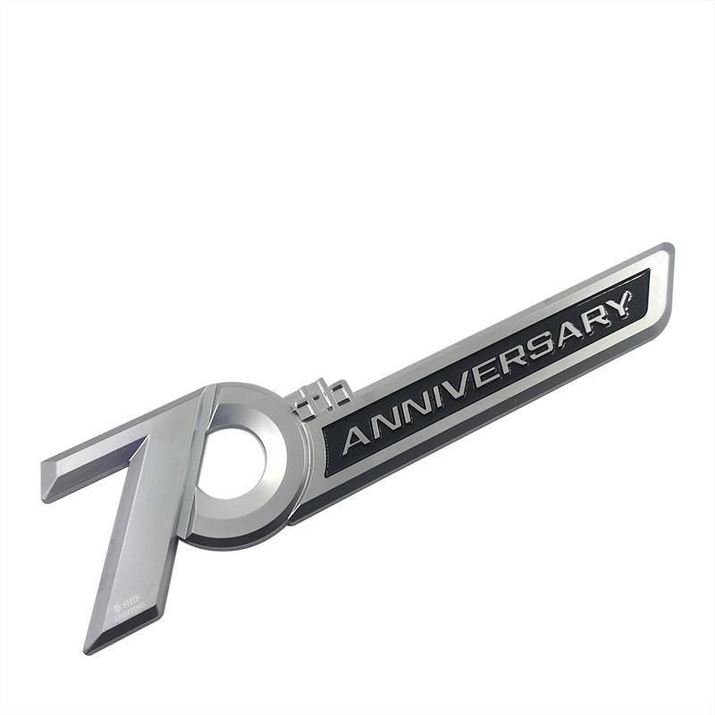 1pc Stiker Emblem Logo 70th ANNIVERSARY Kualitas Tinggi Untuk Dekorasi Mobil