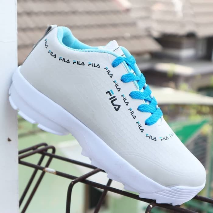 Diskon Sepatu Wanita Fila Putih Biru Grade Original