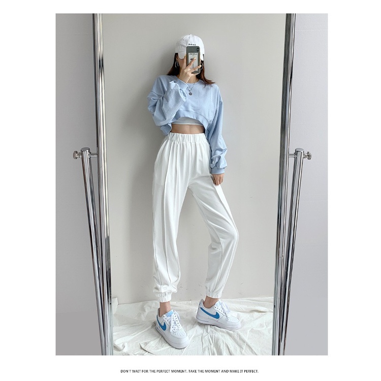 #Sisjuly# Ultra Pendek Lengan Panjang Skala Sweater Pakaian Wanita2022Musim Semi dan Musim Gugur Warna Solid L