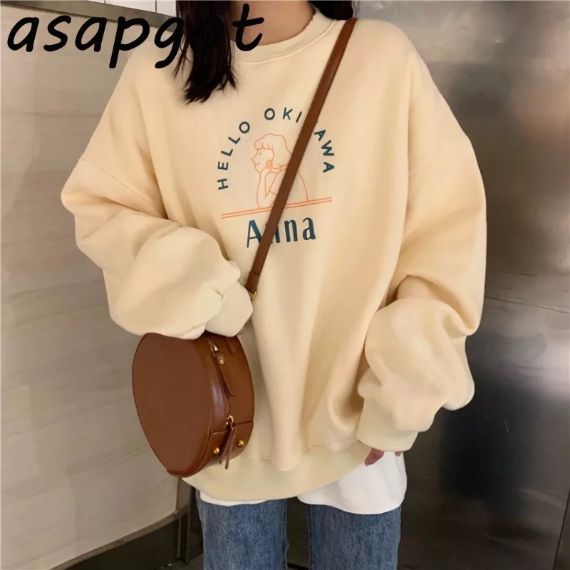 HELLO OKINAWA SWEATER WANITA - ATASAN HALUS TEBAL TERLARIS