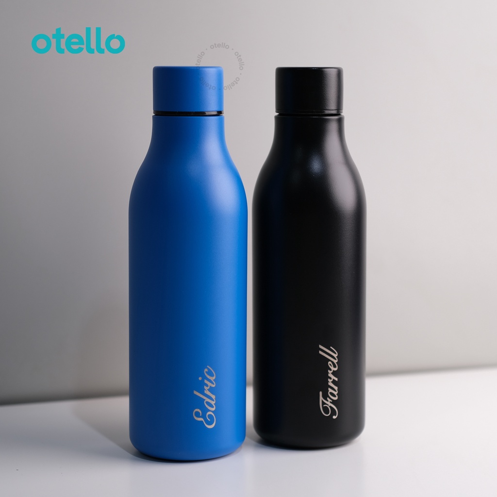 Otello Custom Tumbler Grafir Nama Boston Botol Minum Stainless Grafir Tambler Tumblr 500 ml Souvenir Merchandise Kustom