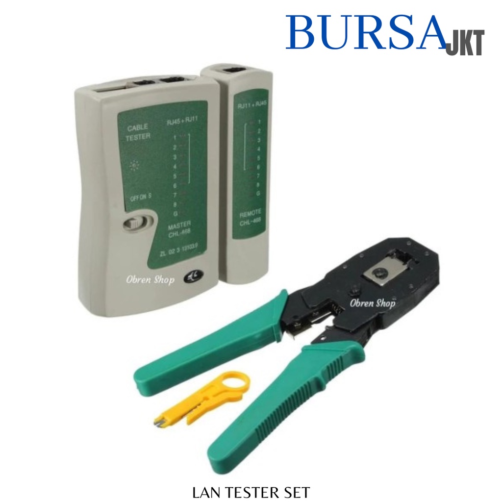 CRIMPING TOOL  RJ45 SET TESTER KABEL LAN