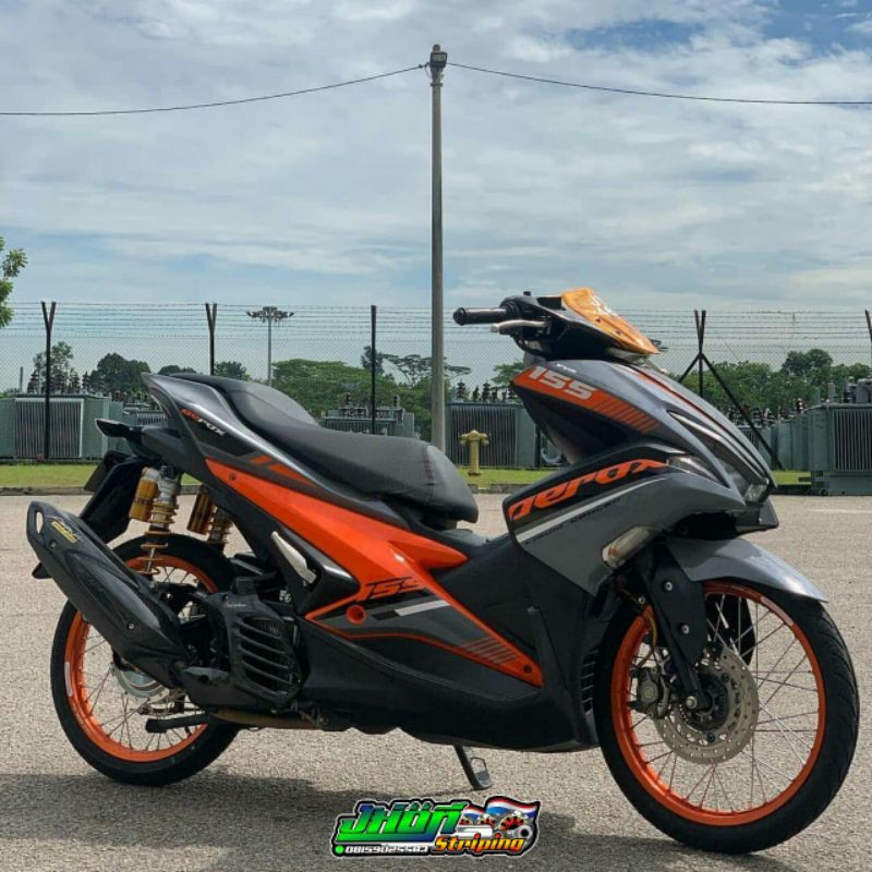 STRIPING STICKER AEROX NVX 155 SPECIAL EDITION TRANSPARAN UV 002