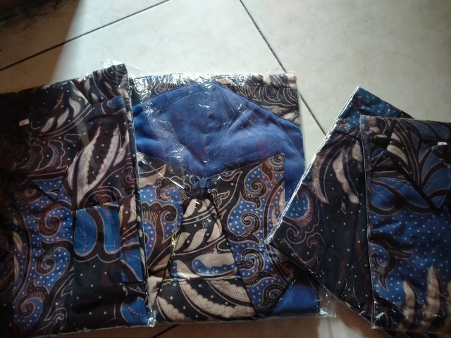 Batik Couple Keluarga Sania Ruffle Ori Ndoro Jowi Termurah Puser Toska