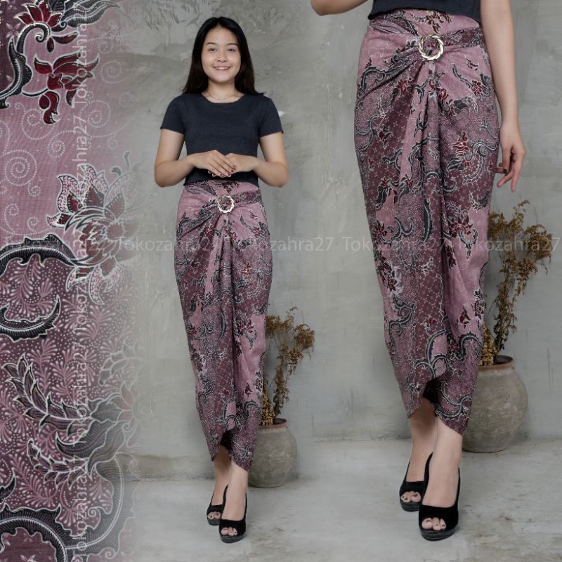 Rok Serut Batik Lilit Motif Utun Rok Bawahan Kebaya Rok Kondangan