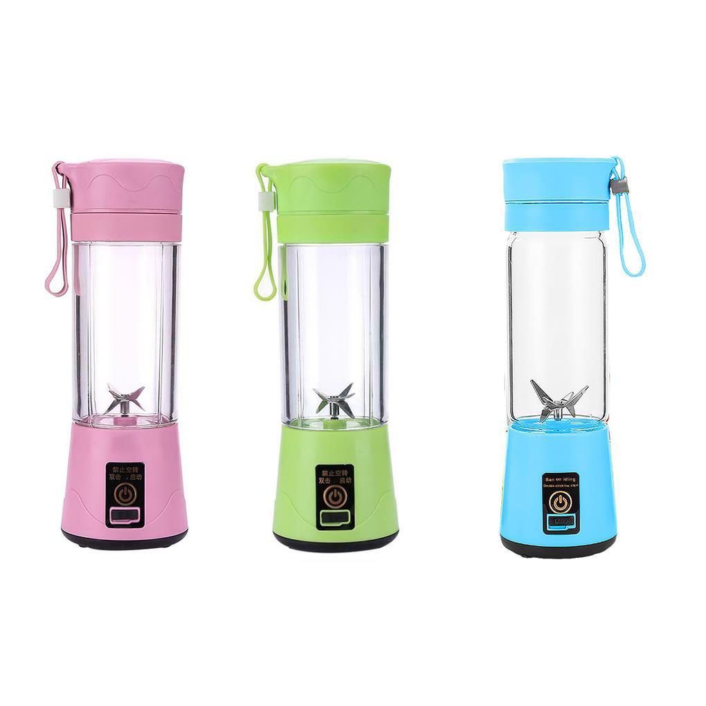 380ml Juicer Buah USB Elektrik Smoothie Maker Mini Handheld Man-Card Shaker Botol Blender Masak Rumah Multifungsi