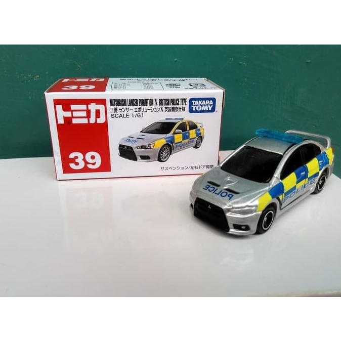Lancer Evo X Police Car Tomica Reguler No 39 Diecast Mobil Polisi