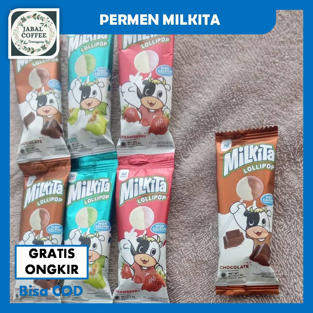 Permen Susu Milkita Loli / Permen Susu / Permen Milkita Tusuk / Milkita Permen Susu Assorted J42