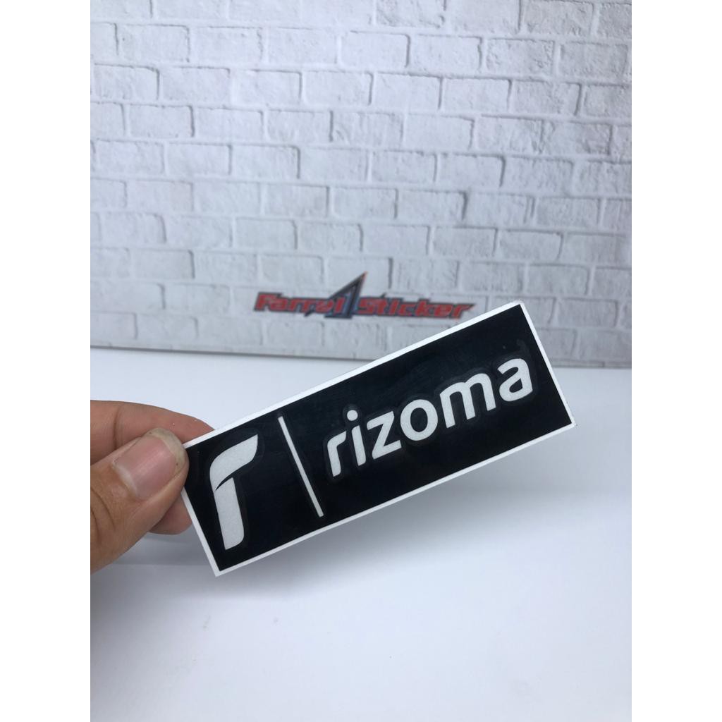 Stiker sticker rizoma HITAM