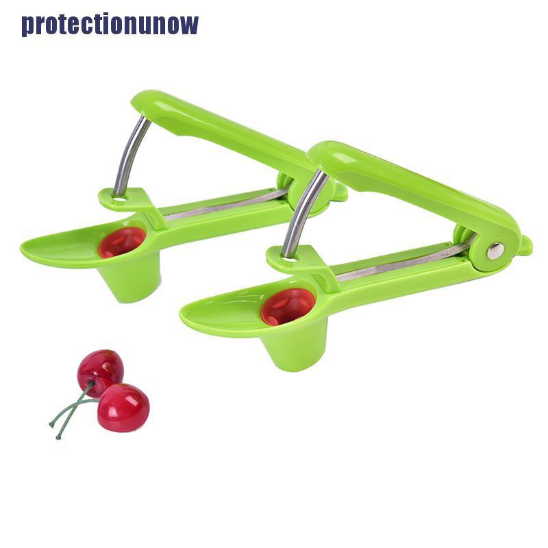 Protectionunow Green Cherry Pitter Olive Seed Corer Remover Handheld Kitchen Machine Canning Jelly Shopee Indonesia