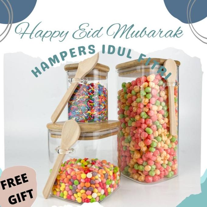 

Hampers Idul Fitri - Set F - Glass Storage Jar - Parsel Idul Fitri