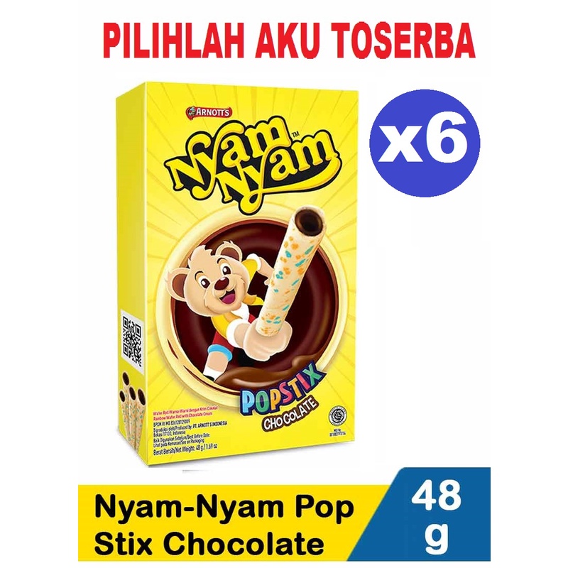 

Arnott's Nyam Nyam POPSTIX / POP STIX CHOCOLATE 48 gr - (HARGA 6 BOX)