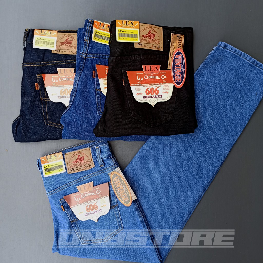 Celana jeans pria standarr lea grade ory emba jins lois quality bonus masker setiap beli jeans 2 pcs