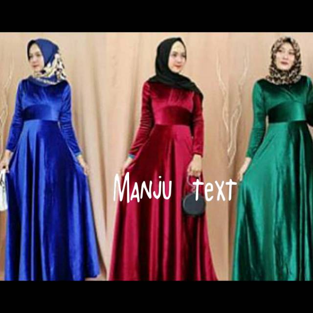 Kain -bahan Bludru / kain beludru/ cocok gaun dress seragaman gamis dll / TERMURAH