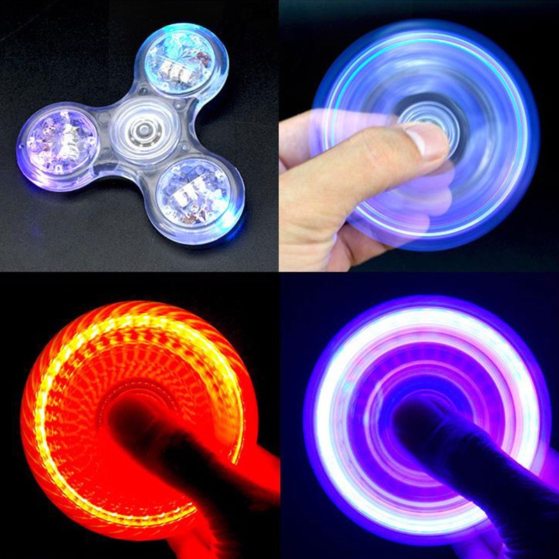 Mary 3 ''Sensory Fidget Spinning Tops Dengan Lampu Kedip Warna-Warni Dewasa Mainan Anak