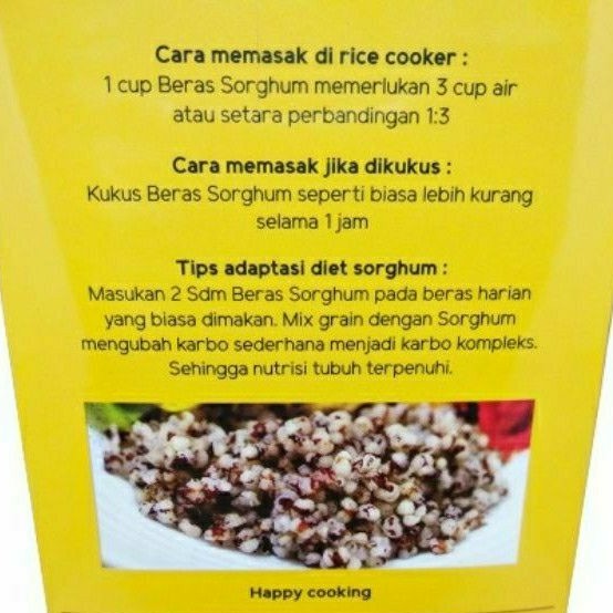 Tambiyaku - Sorghum Rice / Beras sorgum 500 gram Gluten Free