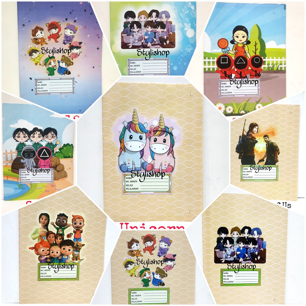 

Sampul Buku Kertas DST Ukuran Kwarto Motif Anak/Karakter Anak
