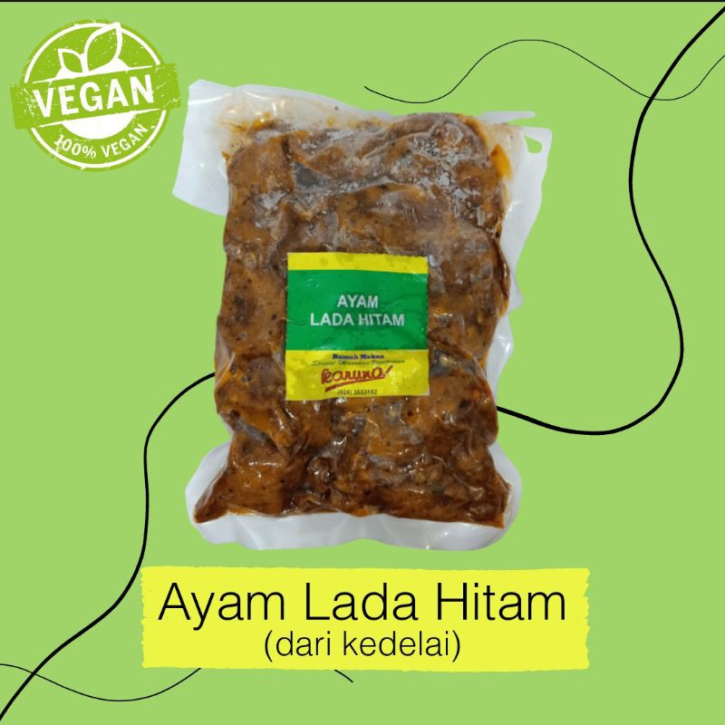 

Ayam Lada Hitam Vegan/Vegetarian (dari kedelai)