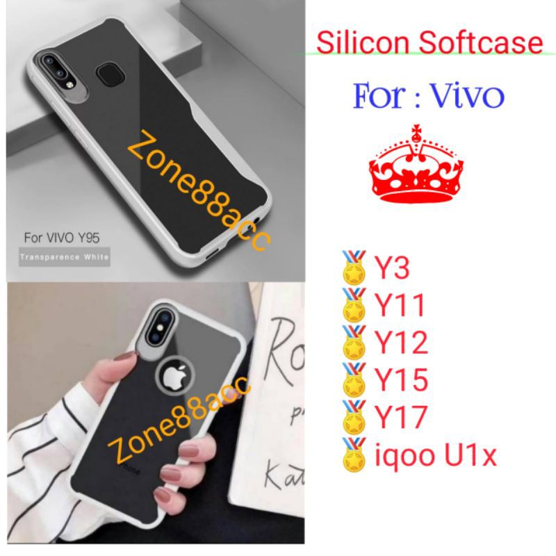 Case Vivo Y3 Y11 Y12 Y15 Y17 iqoo U1x Silicon Softcase Silikon Casing Cover Softshell Focus