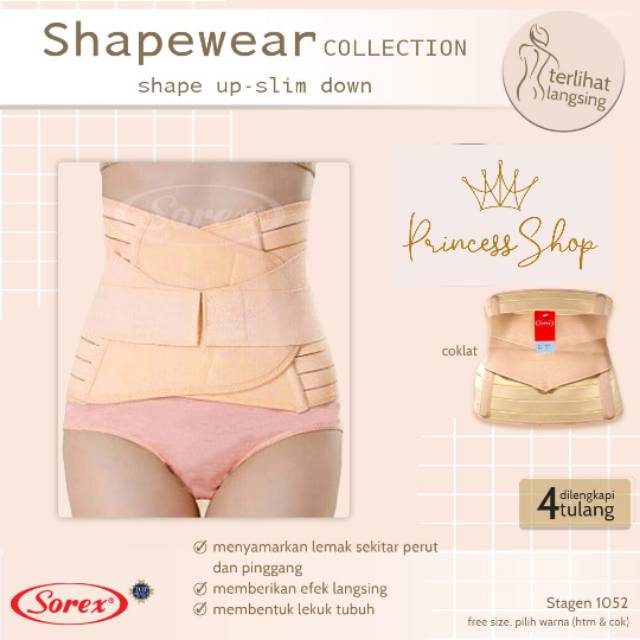 Sorex Korset Pelangsing Perut Pasca Melahirkan/Slimming Corset /STAGEN 1052 /8055 /8056