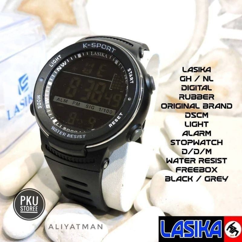 JAM TANGAN SPORT TERLARIS DEWASA DIGITAL LASIKA TAHAN AIR HINGGA KEDALAMAN 10 METER_FREE BOX