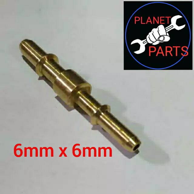 NEPEL SAMBUNGAN SELANG INJEKSI 6mm x 6mm INJEKTOR PRESSURE FUELPUMP ITC