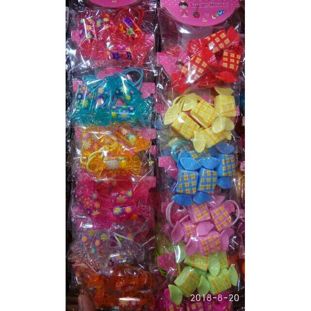 Karet rambut super 12 PCS /karet rambut pasangan 6psg