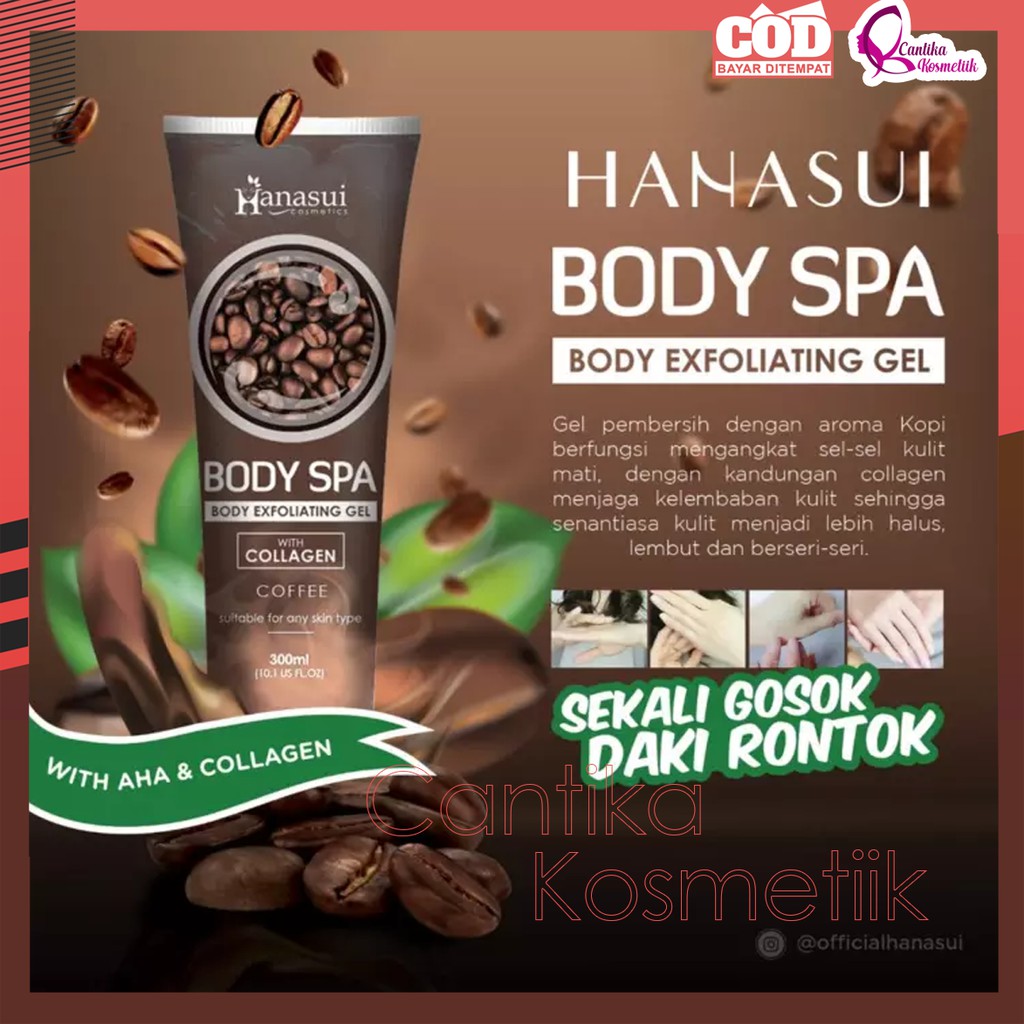 HANASUI BODY SPA PEELING GEL WITH COLLAGEN & COFFE