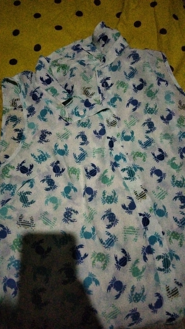 2685 - Talbots Printed Sleeveless Blouse | Tanktop Kerah