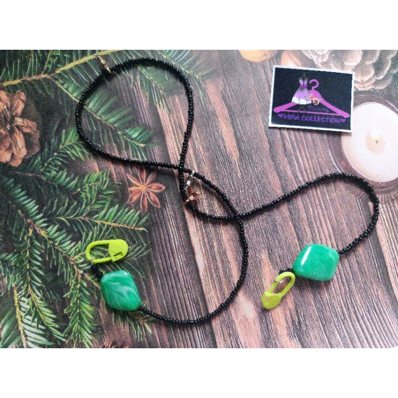 Kait masker Hitam #  Kait masker#kalungmasker