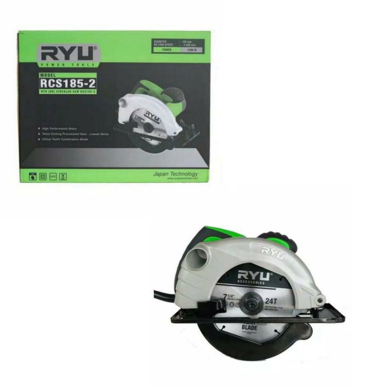 RYU Circular Saw RCS 185-2 / RYU Mesin Potong Kayu 7 Inch / Mesin Circular