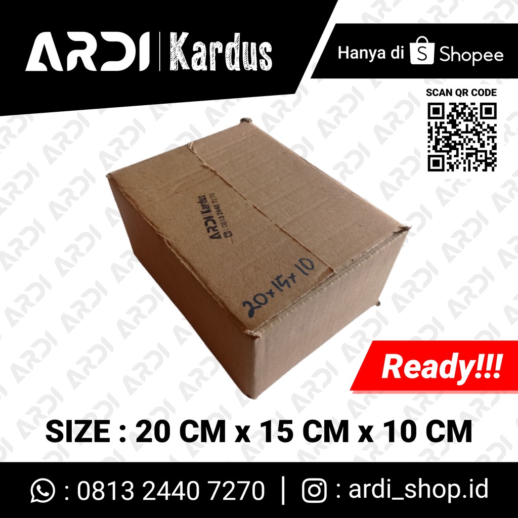 

KARDUS SIZE 20 CM X 15 CM X 10 CM