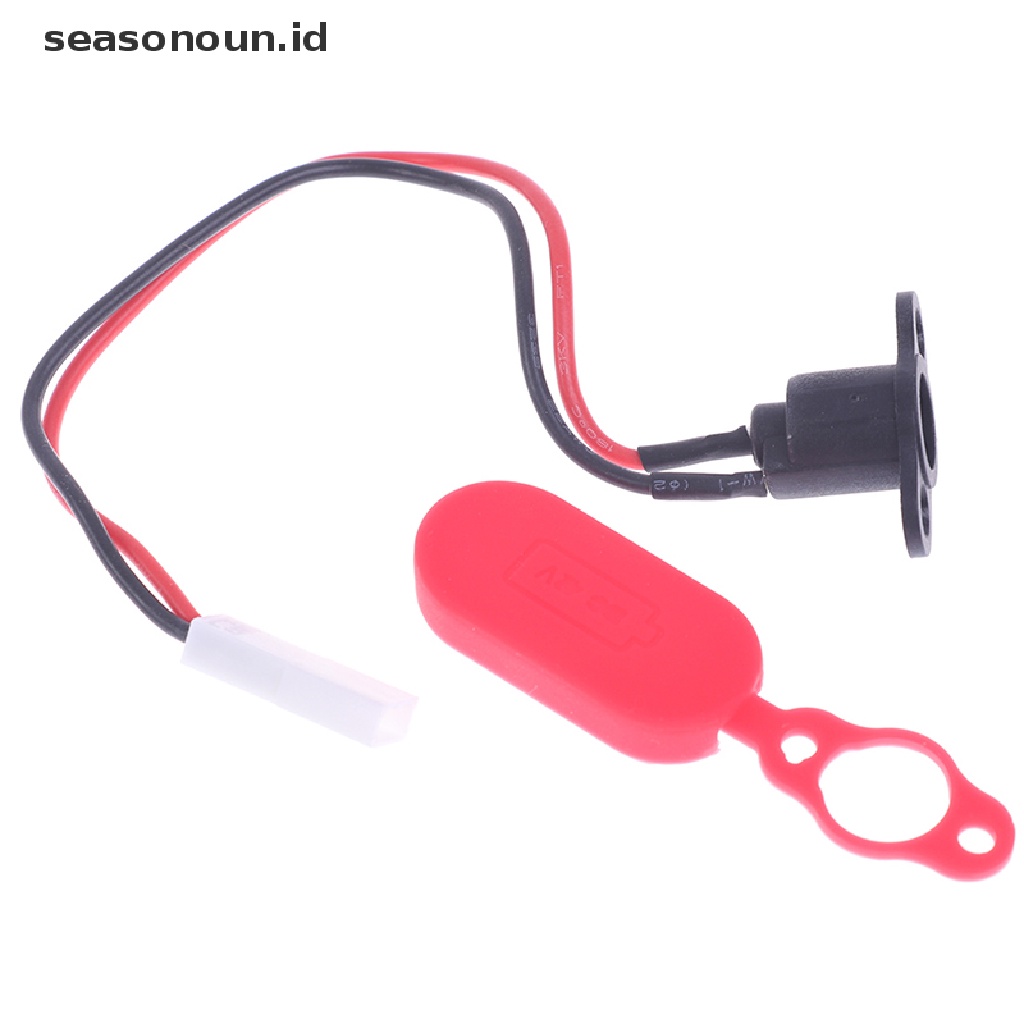 (seasonoun) Port Charging Skuter Elektrik Dengan Cover Anti Air Untuk Xiaomi M365