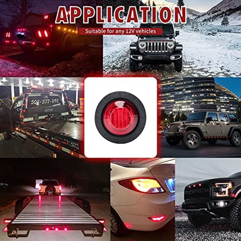 [Marker Indicators Light for Truck Car Bus Trailer Van Caravan Boat]  [Auto Super Bright Taillight Brake Stop Lamp Led Lamp]