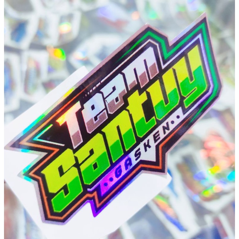 stiker team santuy