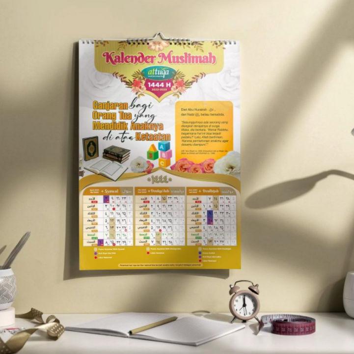 Jual Kekinian Kalender Islam Hijriyah 1444 H 2022 2023 Kalender Muslimah Attuqa Tadzkirah Dan 6732