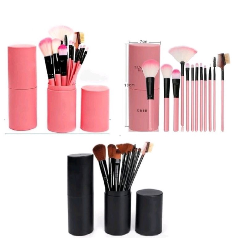 Kuas Make Up Set isi 12 pcs Import Makeup Brush