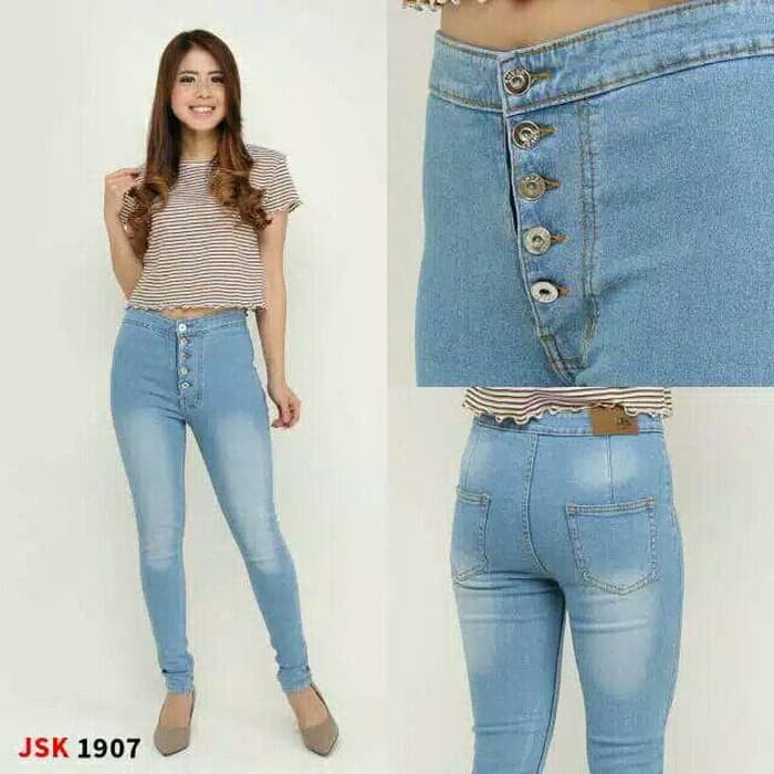 Jual CELANA KERJA CEWEK CELANA PANJANG HIGHWAIST JSK JEANS CELANA KANTOR   Hitam  27 Diskon