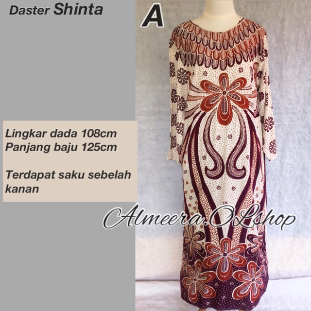 Baju tidur daster panjang shinta