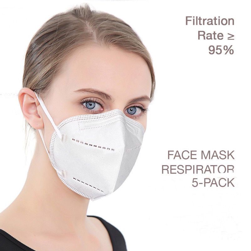 MASKER KN95 5 PLY ISI 50PICS - DIPOSABLE FACE MASK 5PLY MASKER