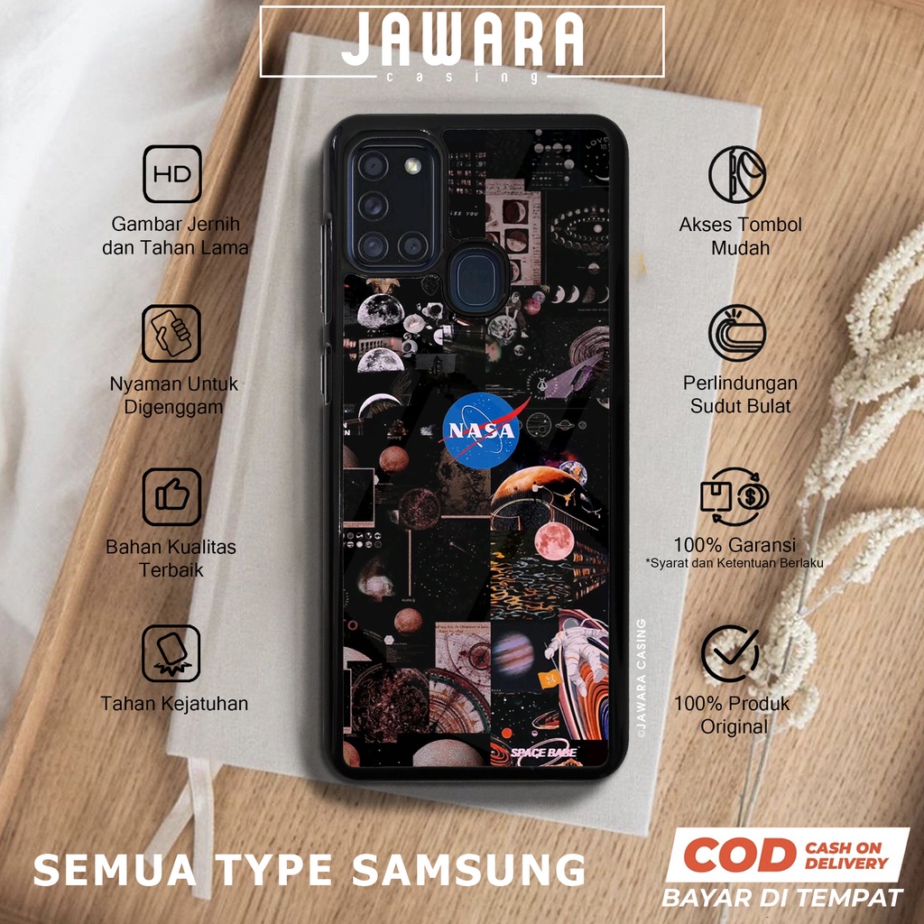Case Samsung A21S Casing Samsung A21S Jawara Casing [NASA] Case Glossy Case Aesthetic Custom Case An