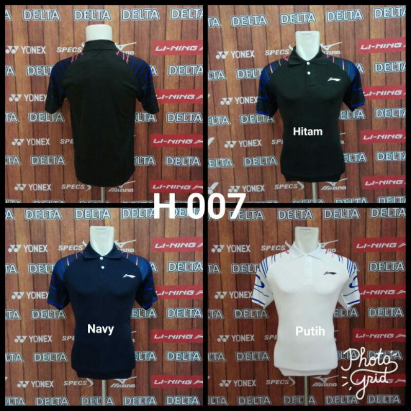 BAJU BADMINTON LINING grade ori KAOS BULUTANGKIS