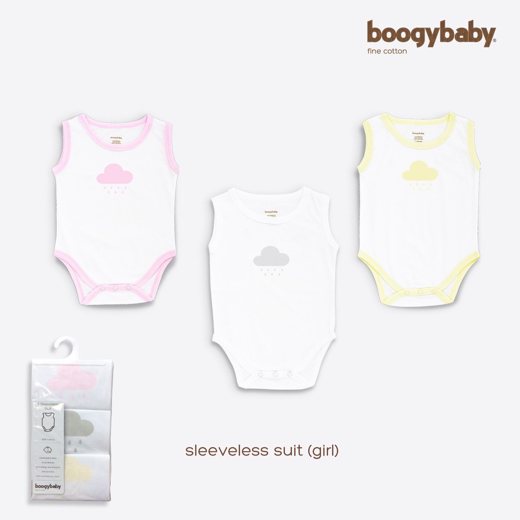 Boogybaby 'Raindrop' sleeveless suit set of 3