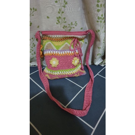 preloved tas rajut brand the SAK