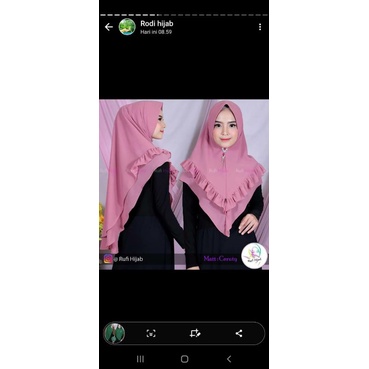 KIMAR 2LYAR LV REMPEL STANDAR/HIJAB 2LYAR LV REMPEL DEPAN STANDAR/KERUDUNG LV REMPEL DEPAN 2LYAR SANTAR