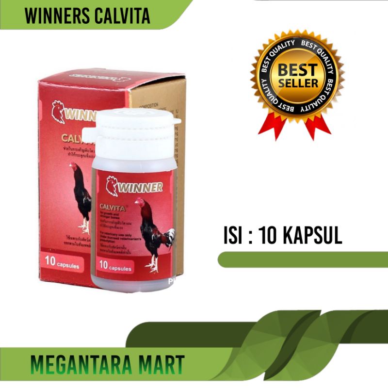 calvita winner obat penguat tulang ayam aduan isi 10 kapsul